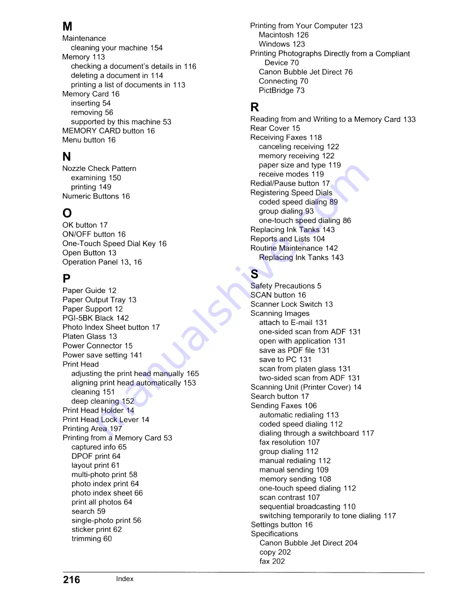 Canon PIXMA MP830 User Manual Download Page 218