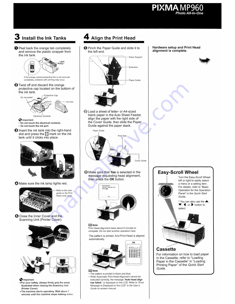 Canon PIXMA MP960 Quick Start Manual Download Page 114