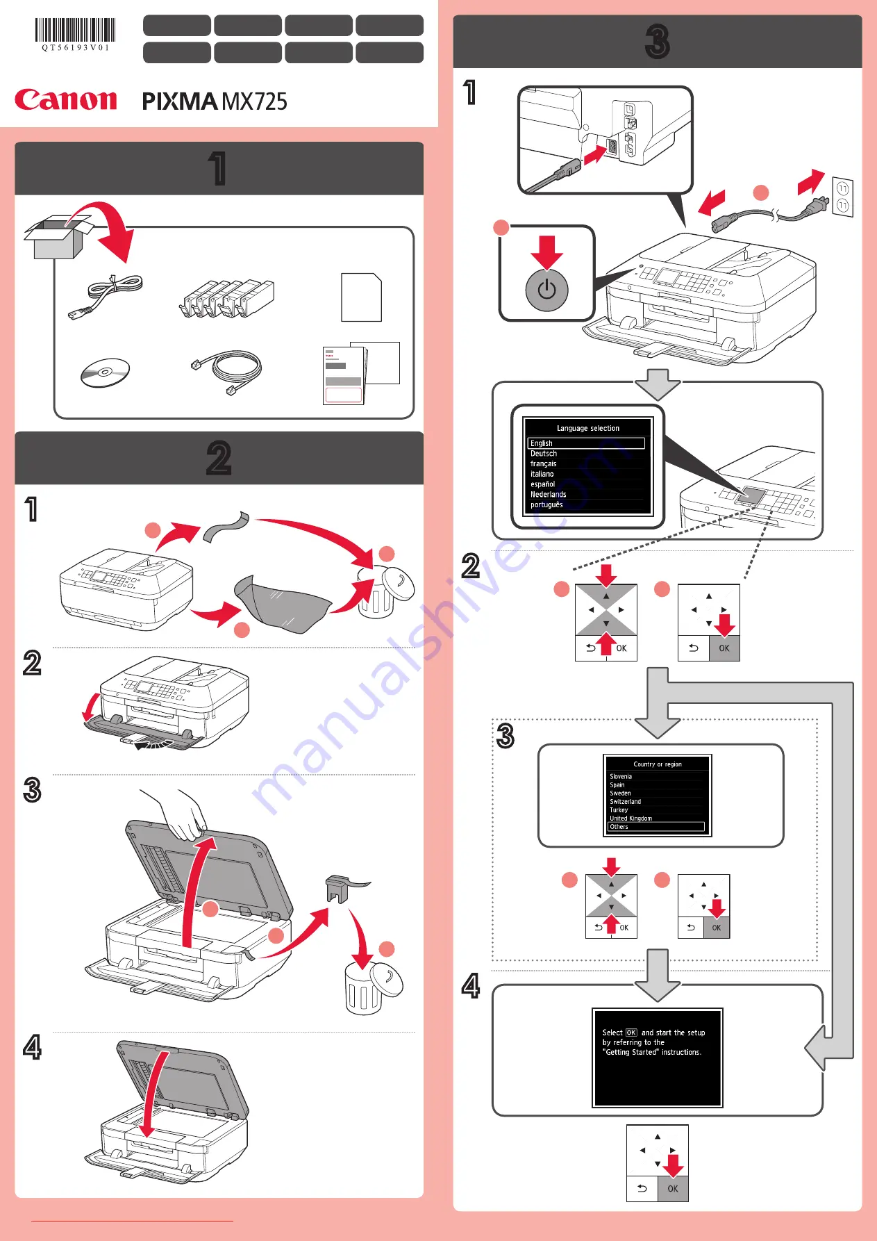 Canon PIXMA MX725 Series Скачать руководство пользователя страница 1