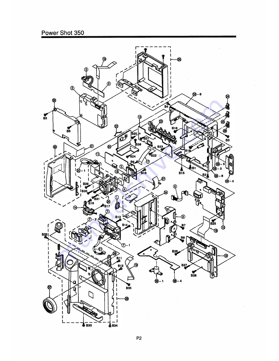 Canon PowerShot 350 Service Manual Download Page 102