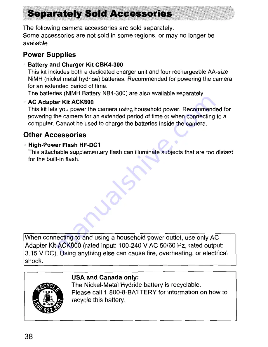 Canon PowerShot A1000 IS User Manual Download Page 38