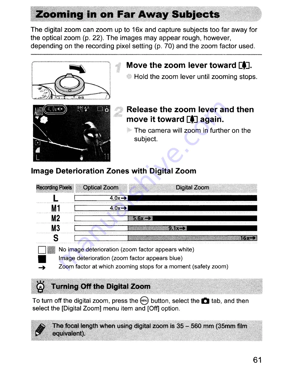 Canon PowerShot A1000 IS Скачать руководство пользователя страница 61