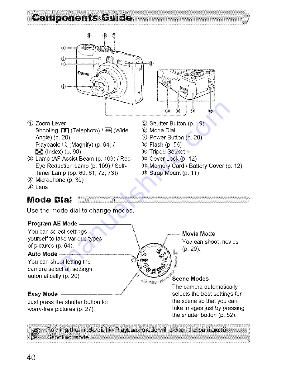 Canon PowerShot A1100 IS Скачать руководство пользователя страница 40