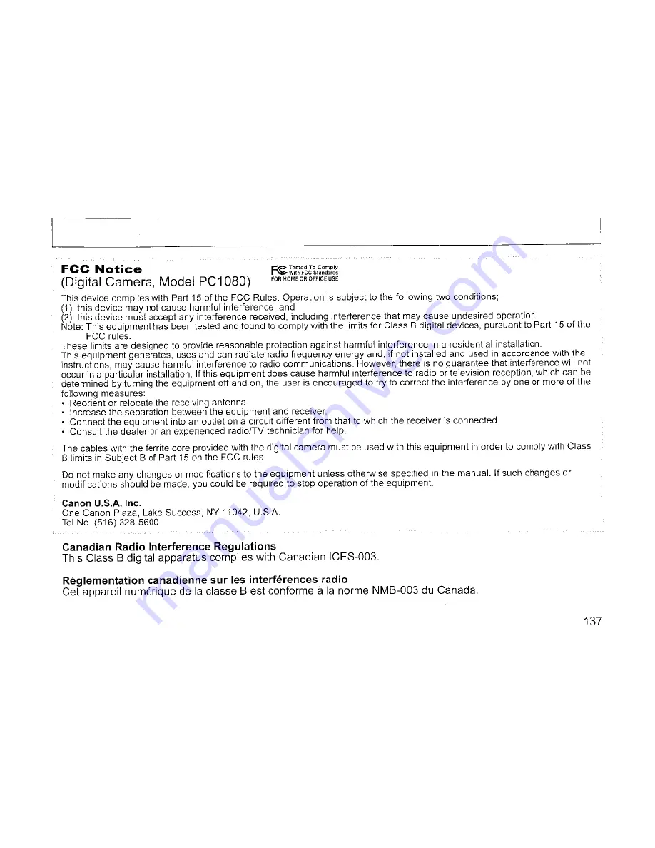 Canon PowerShot A400 Quick Start Manual Download Page 142