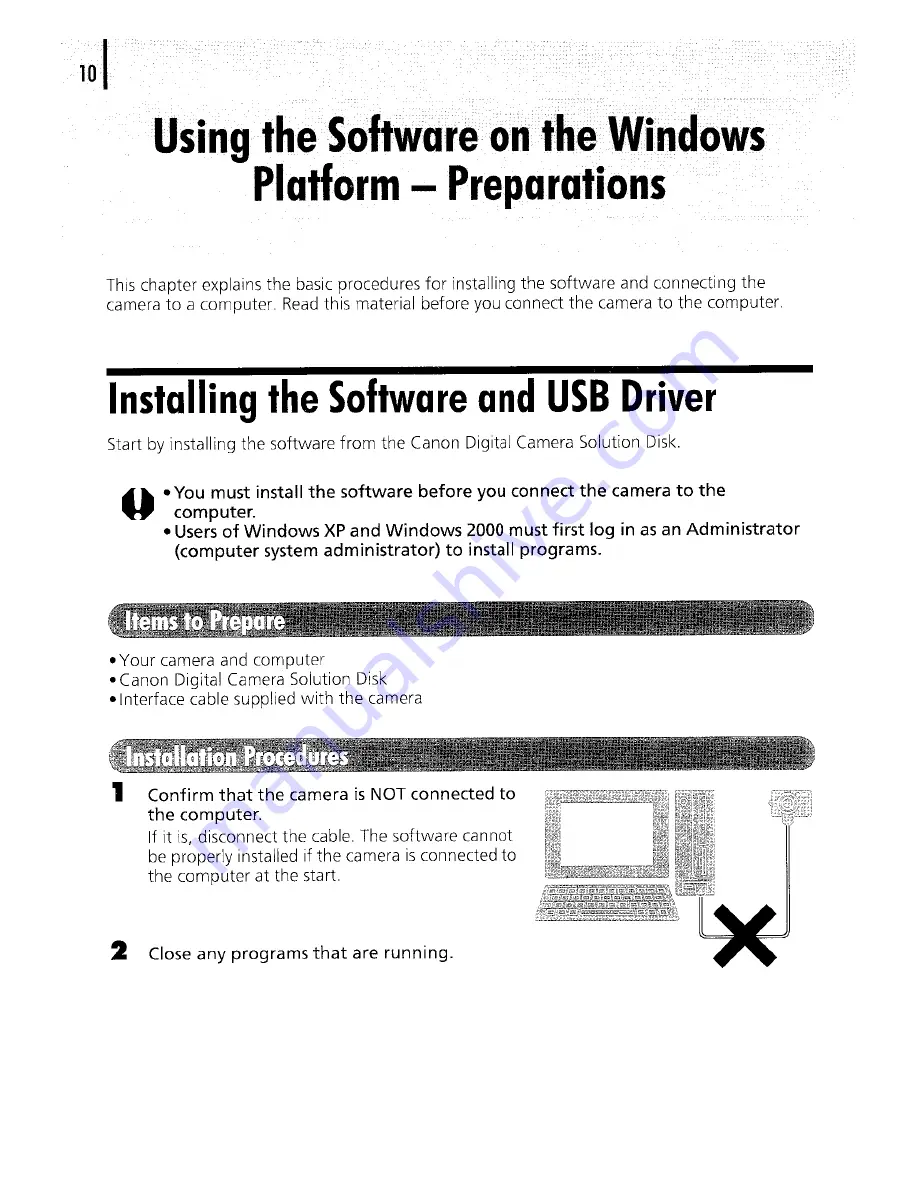 Canon PowerShot A400 Quick Start Manual Download Page 160