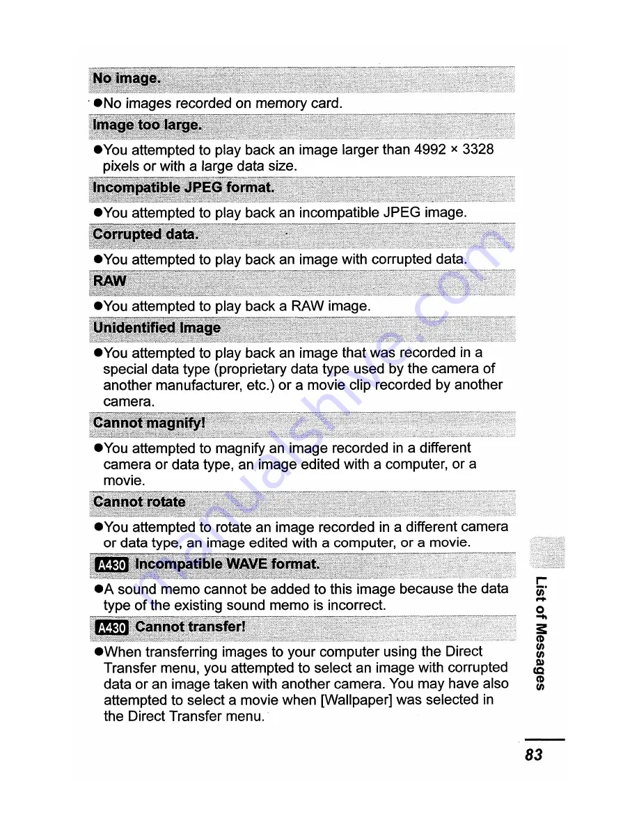 Canon PowerShot A420 User Manual Download Page 109