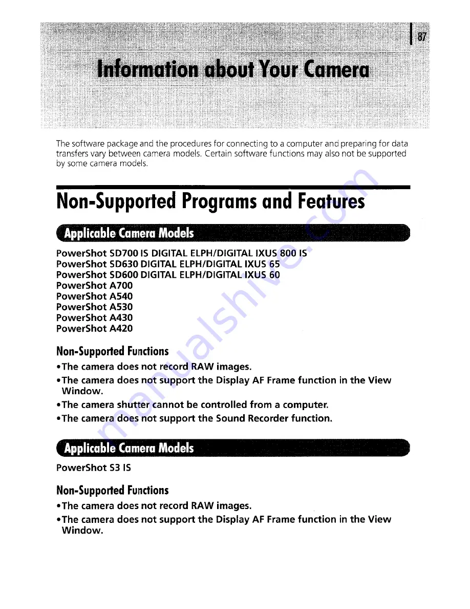 Canon PowerShot A420 User Manual Download Page 231