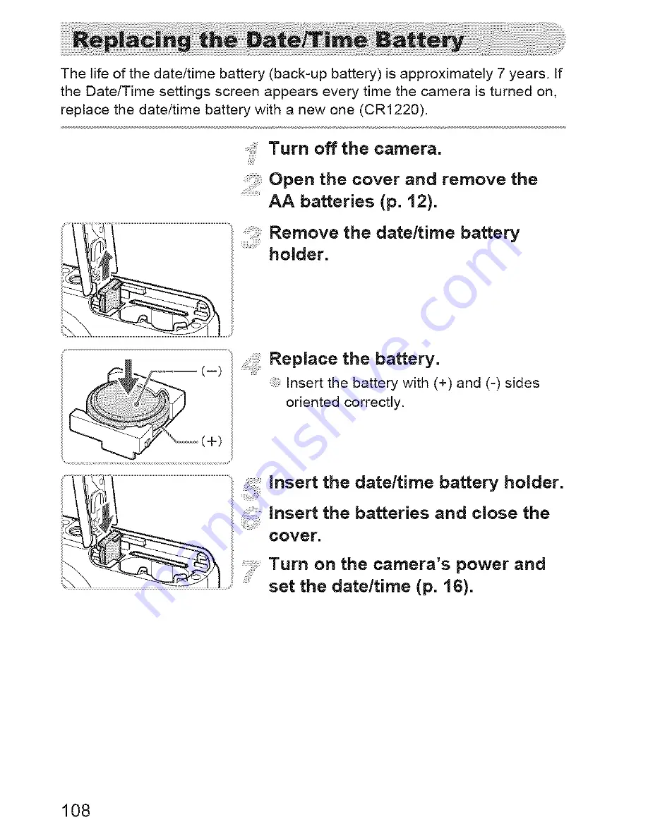 Canon PowerShot A480 User Manual Download Page 108