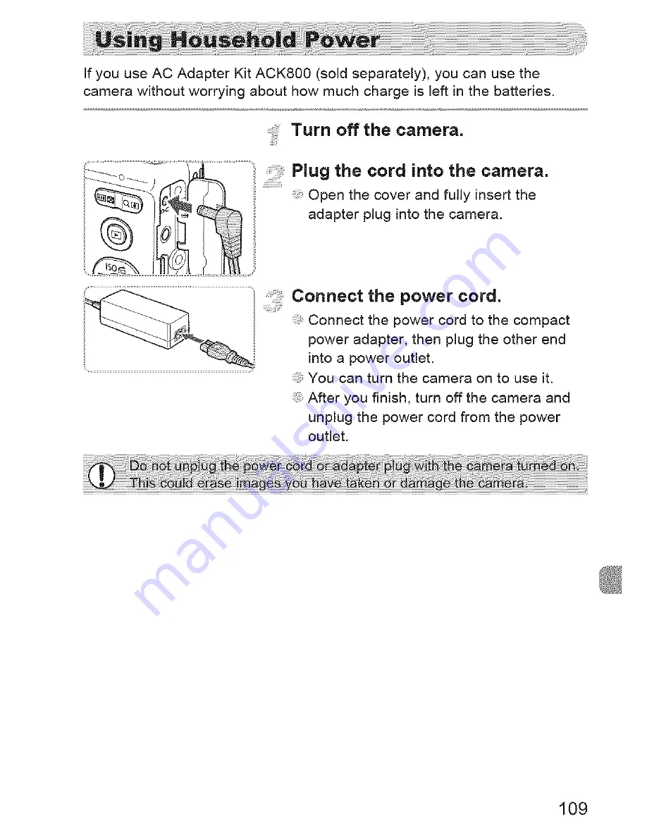 Canon PowerShot A480 User Manual Download Page 109