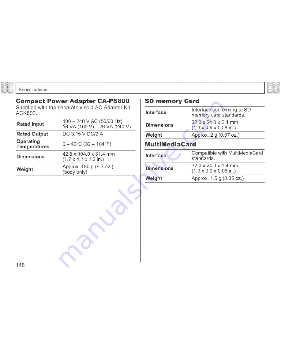 Canon PowerShot A510 User Manual Download Page 150