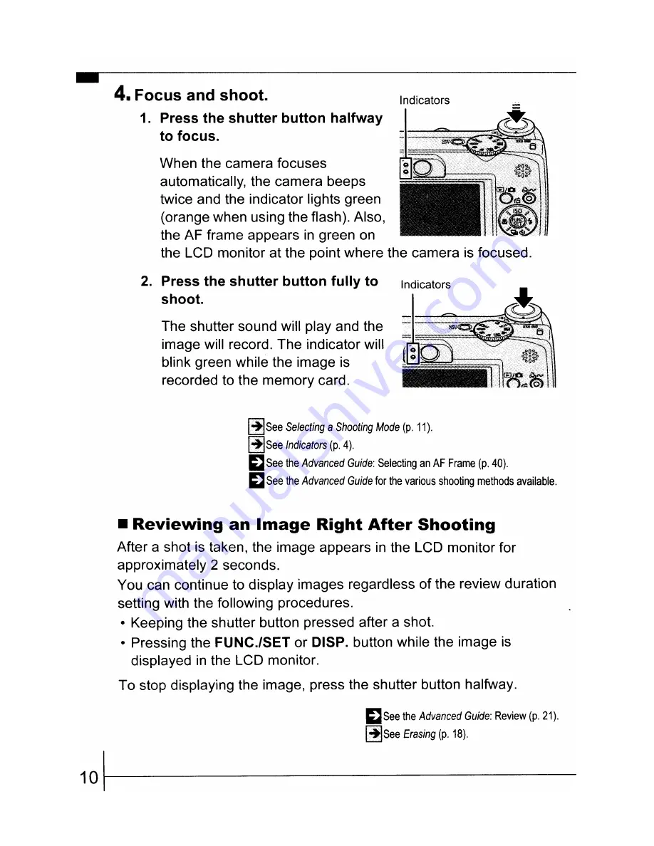 Canon PowerShot A560 User Manual Download Page 12