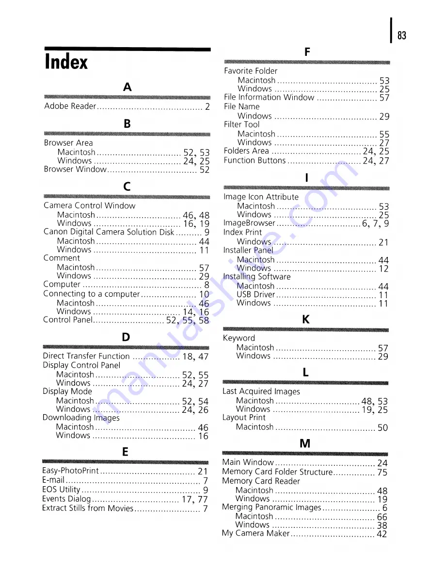 Canon PowerShot A560 User Manual Download Page 253