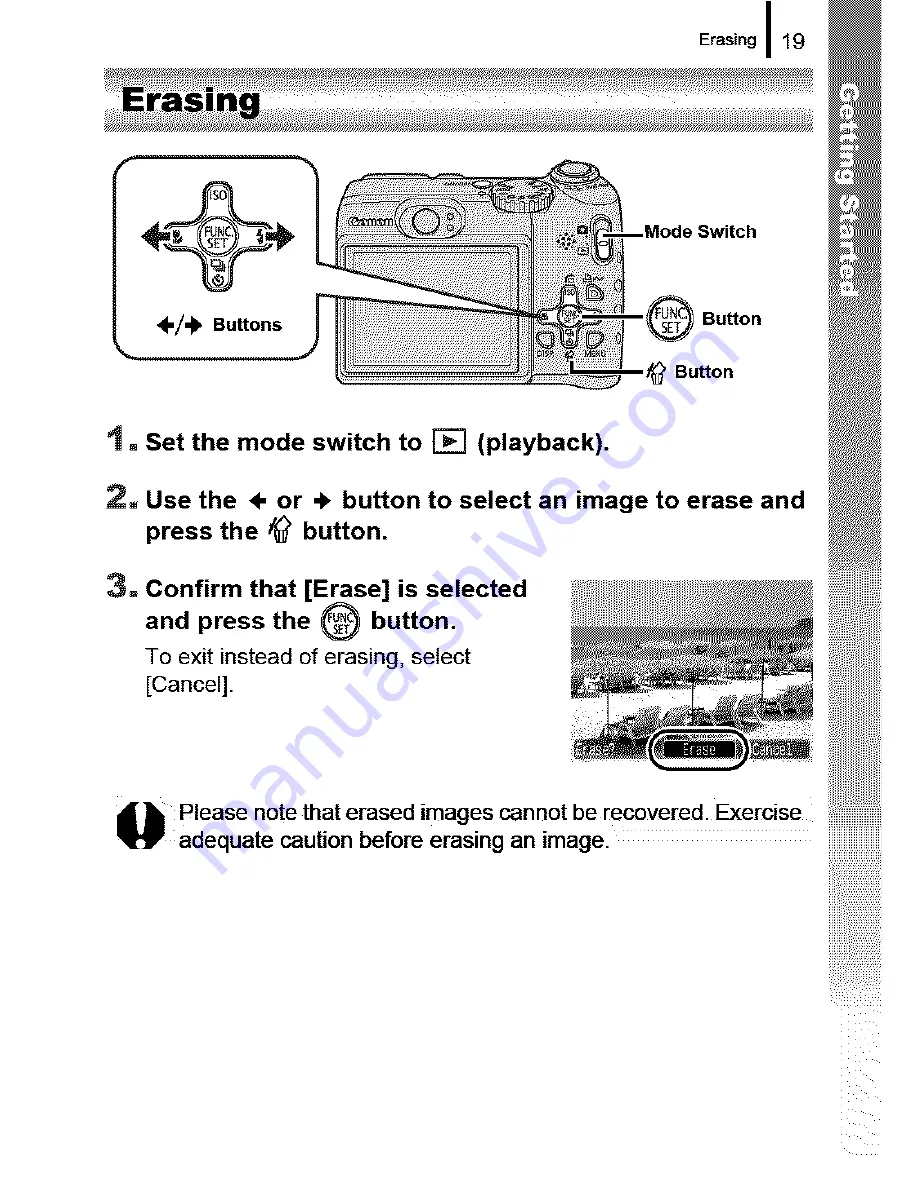 Canon PowerShot A580 Скачать руководство пользователя страница 21