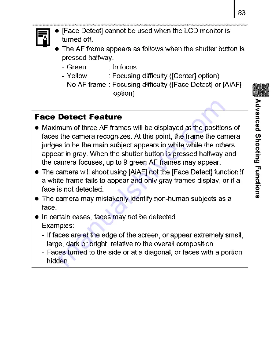 Canon PowerShot A580 User Manual Download Page 85