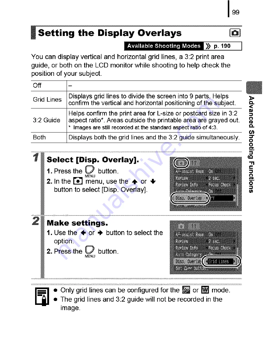 Canon PowerShot A580 User Manual Download Page 101