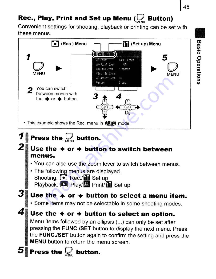 Canon PowerShot A590 IS User Manual Download Page 47