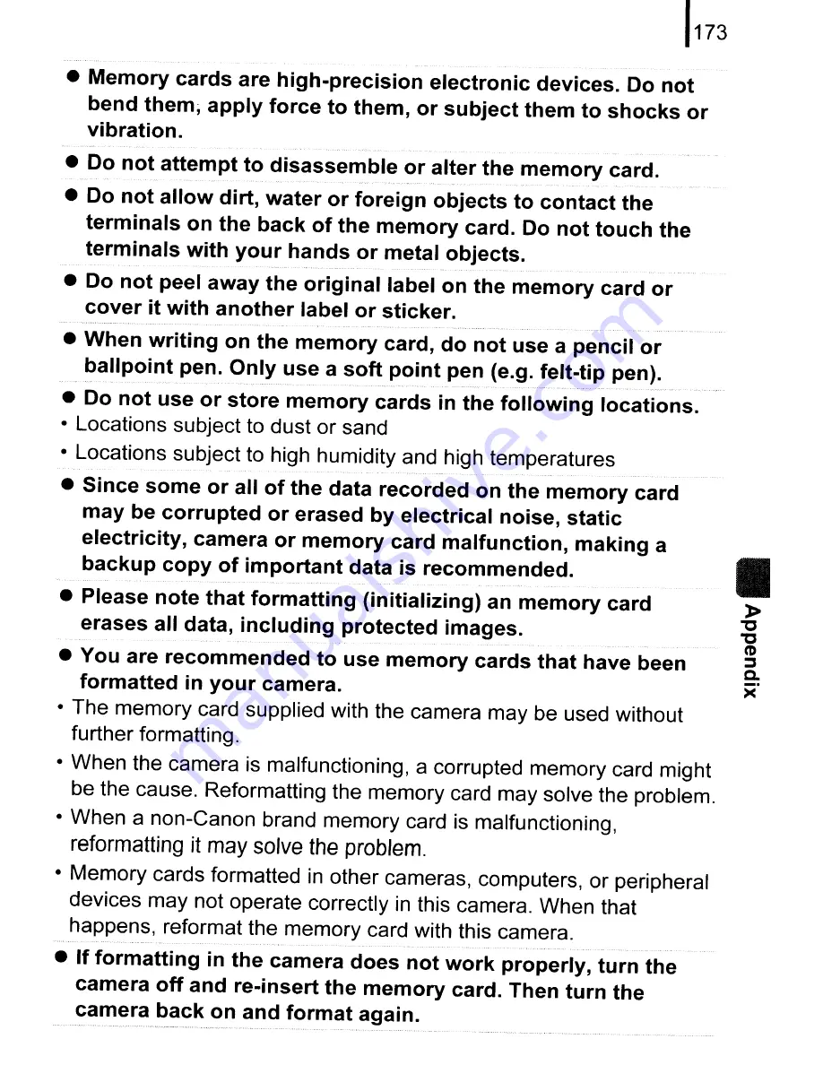 Canon PowerShot A590 IS User Manual Download Page 175