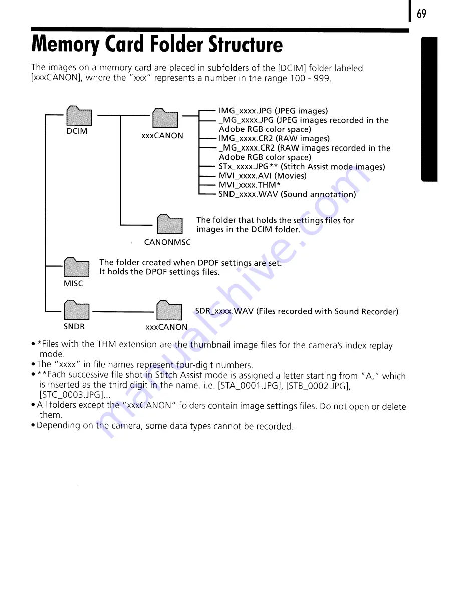 Canon PowerShot A590 IS User Manual Download Page 283