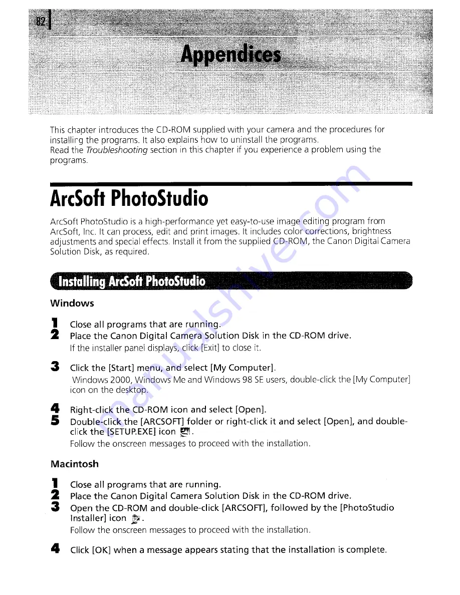 Canon POWERSHOT A610 User Manual Download Page 253