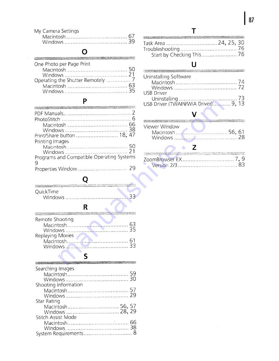 Canon POWERSHOT A630 User Manual Download Page 273