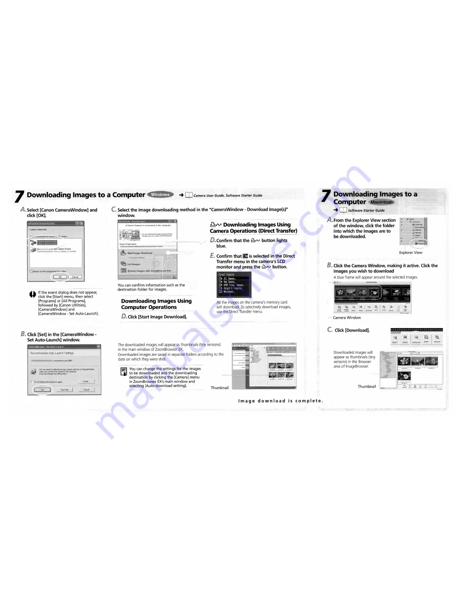 Canon POWERSHOT A75 Quick Start Manual Download Page 5