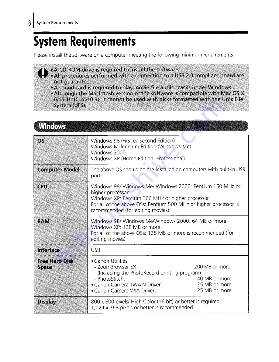 Canon POWERSHOT A75 Quick Start Manual Download Page 175