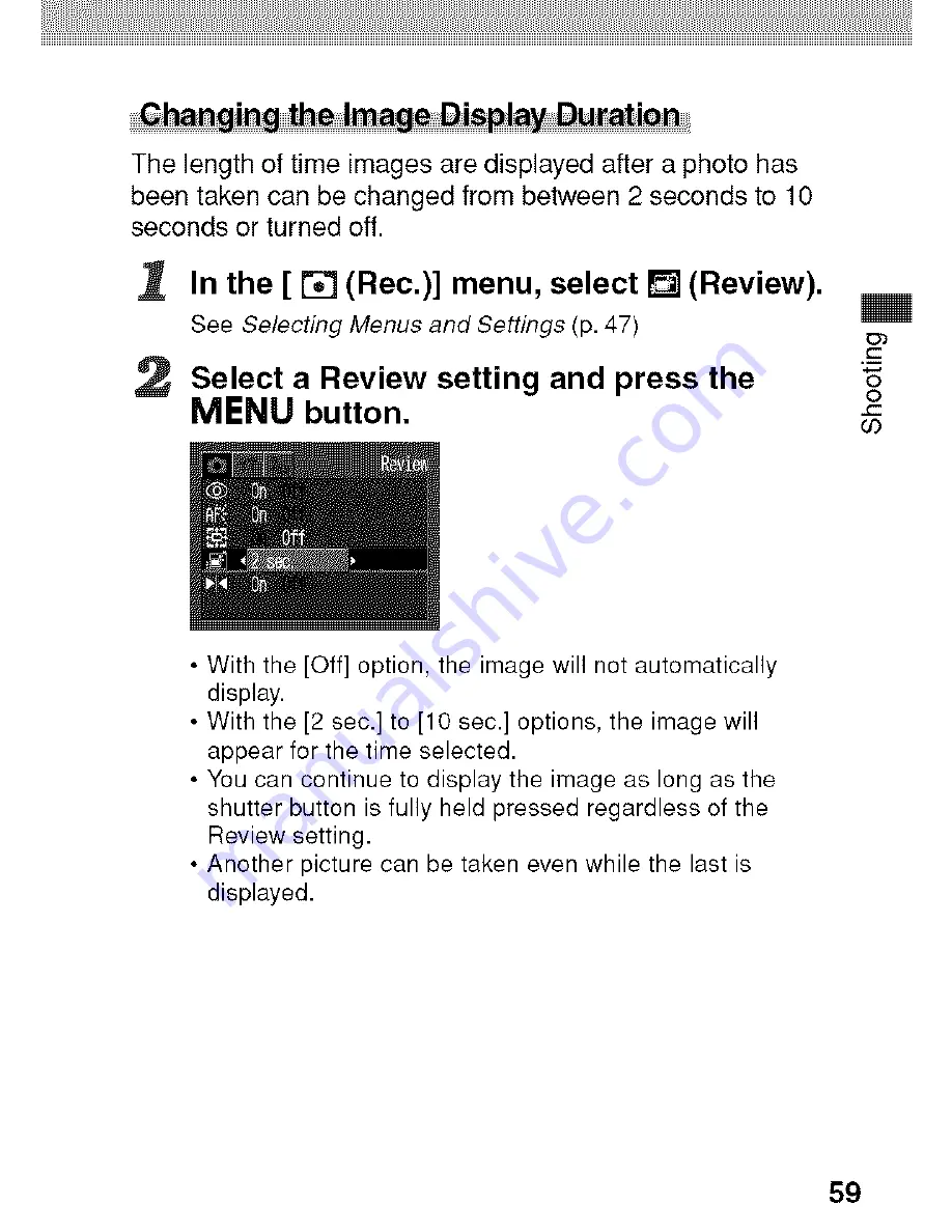 Canon POWERSHOT A80 - Digital Camera - 4.0 Megapixel User Manual Download Page 63