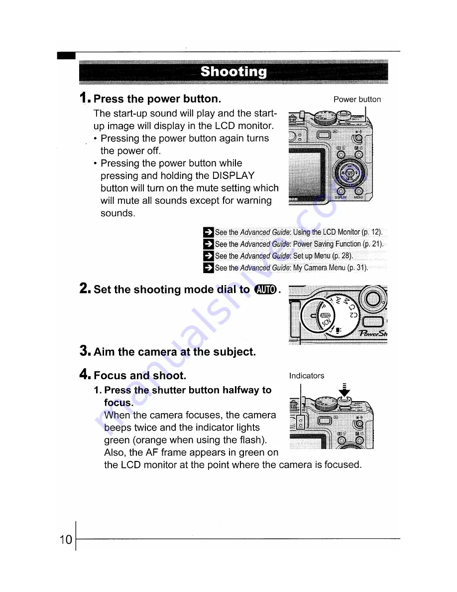 Canon PowerShot G7 User Manual Download Page 12