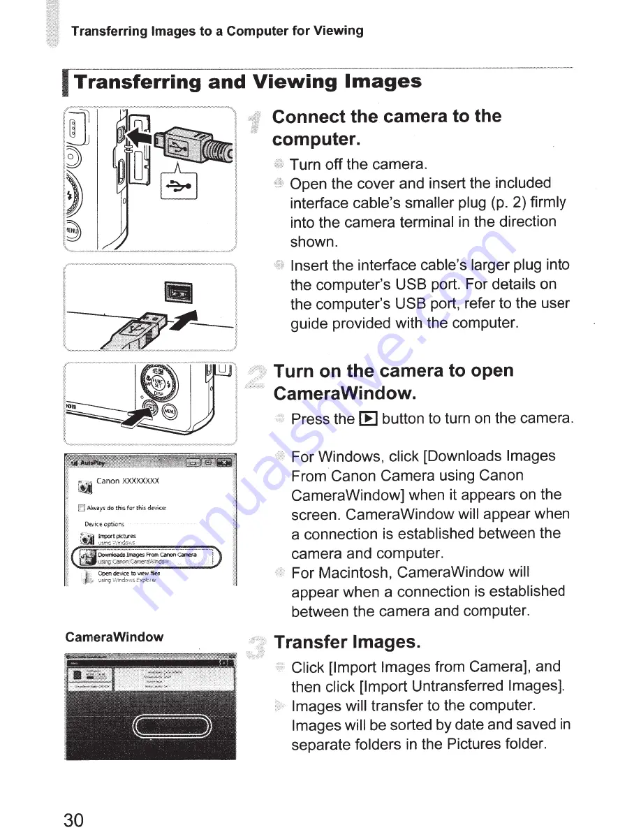 Canon PowerShot S1OO Скачать руководство пользователя страница 30