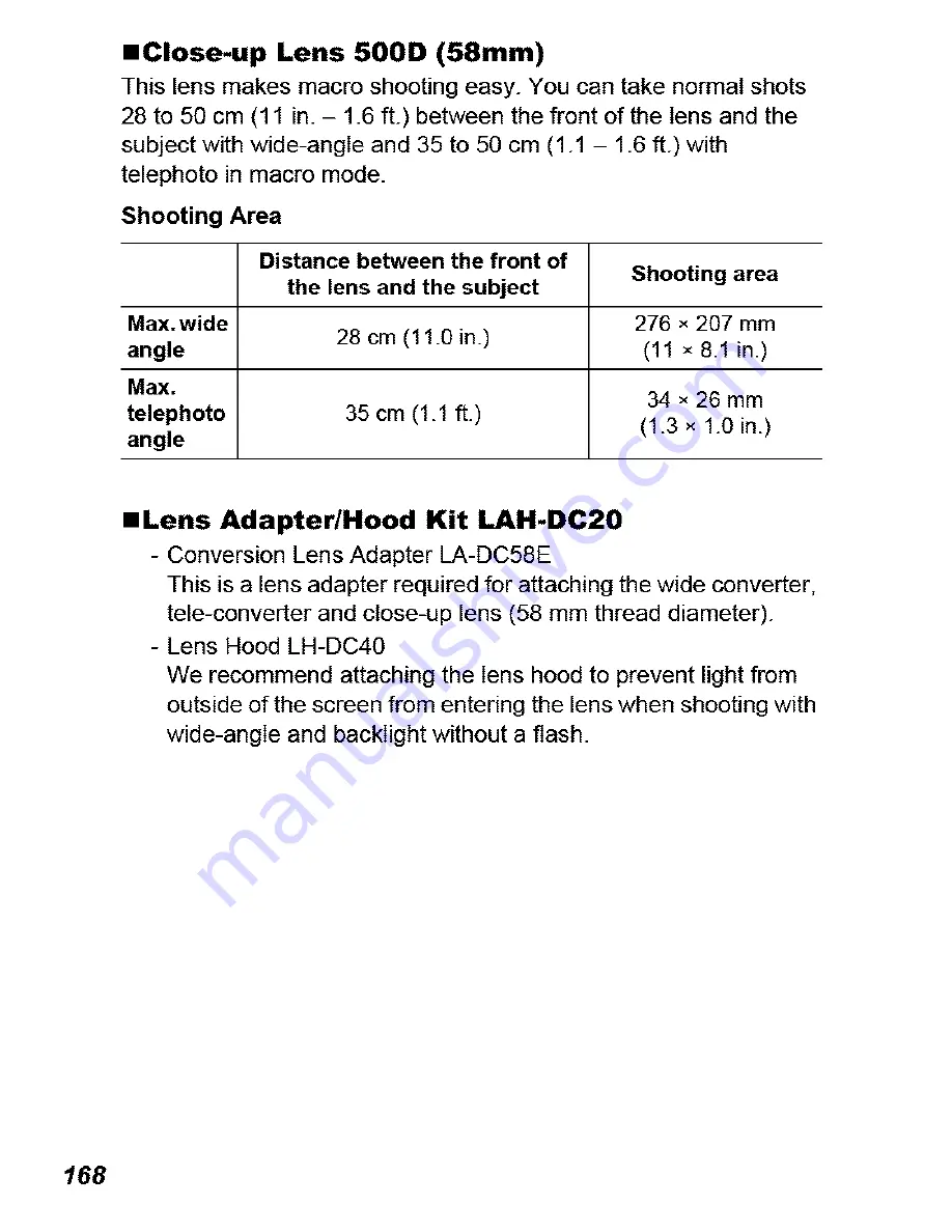 Canon POWERSHOT S5IS User Manual Download Page 170