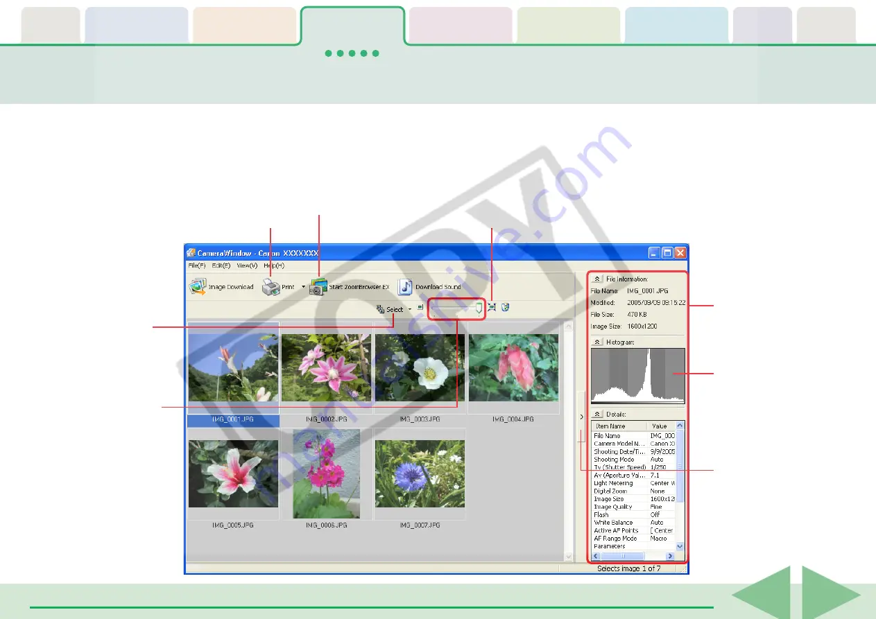 Canon PowerShot SD430 DIGITAL ELPH WIRELESS Software User'S Manual Download Page 34