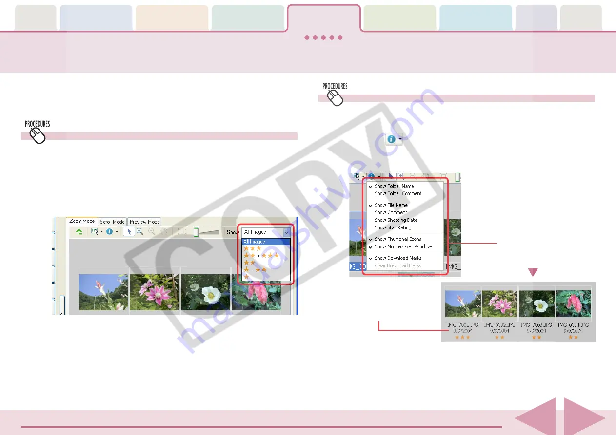 Canon PowerShot SD430 DIGITAL ELPH WIRELESS Software User'S Manual Download Page 62