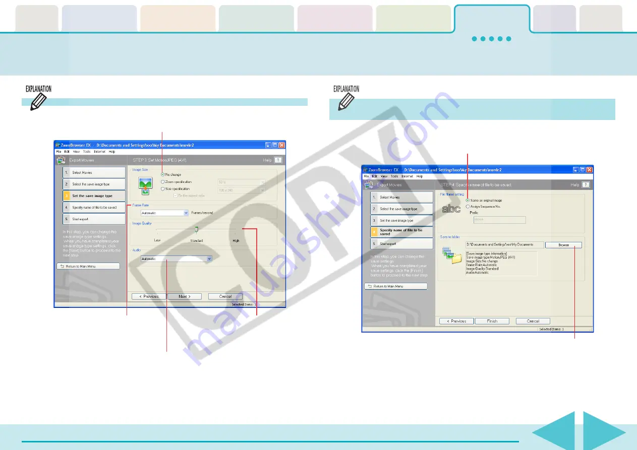 Canon PowerShot SD430 DIGITAL ELPH WIRELESS Software User'S Manual Download Page 134