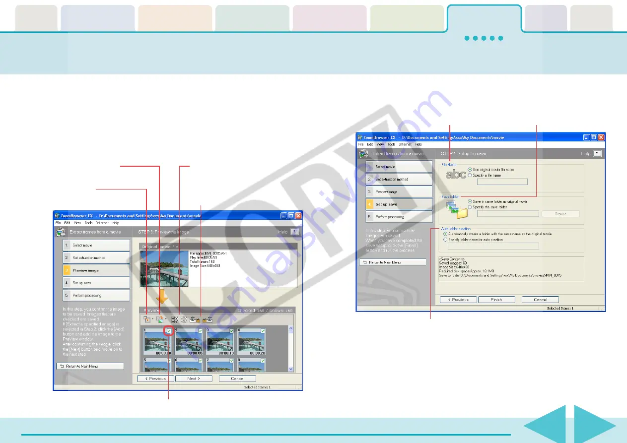 Canon PowerShot SD430 DIGITAL ELPH WIRELESS Software User'S Manual Download Page 136