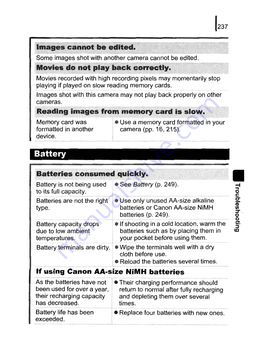 Canon PowerShot SX10 IS User Manual Download Page 239