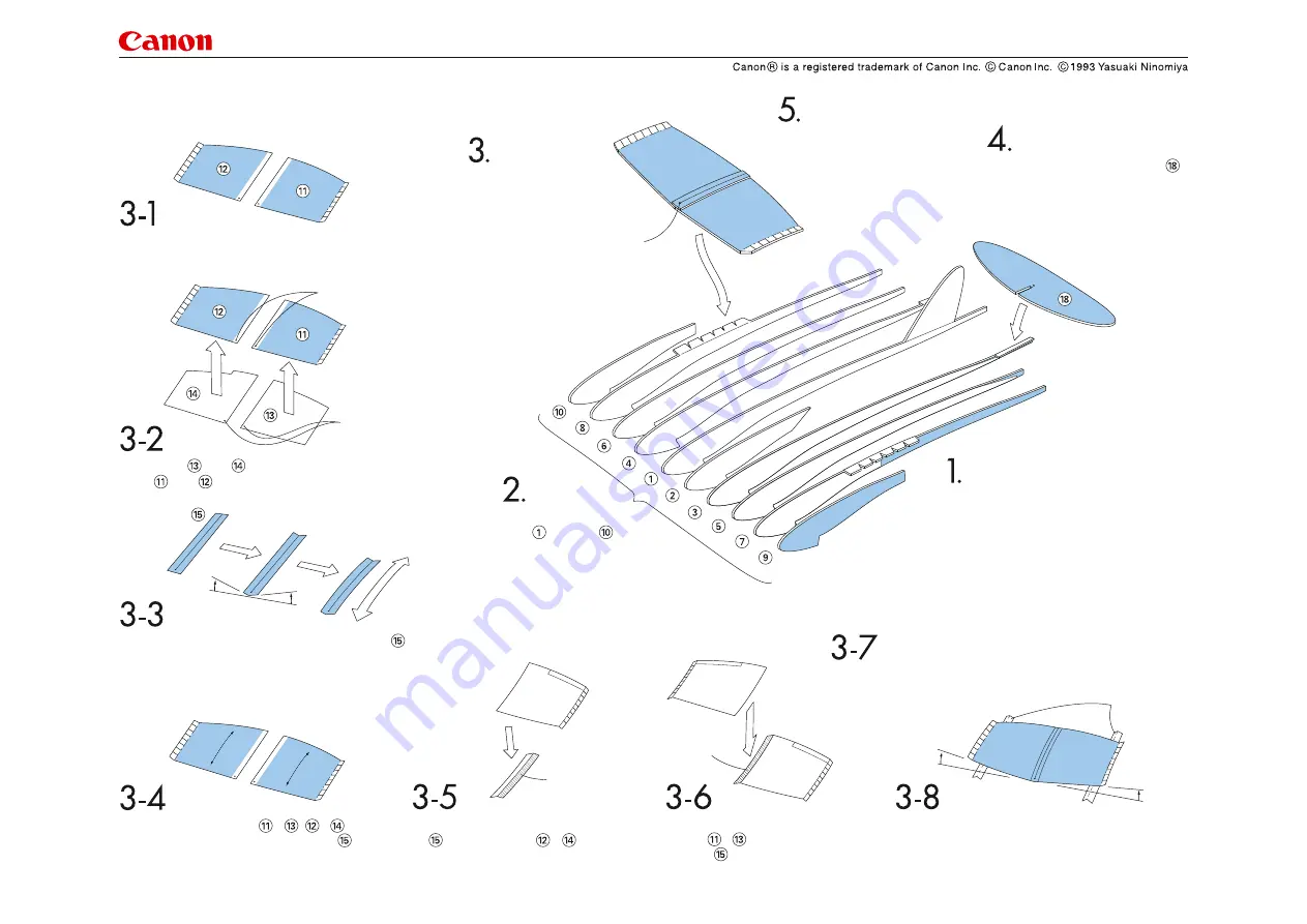 Canon Racer 539 Hawk Assembly Instructions Download Page 2