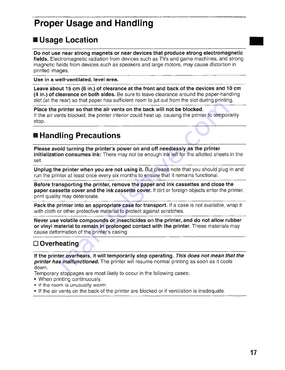 Canon SELPHY CP400 User Manual Download Page 18