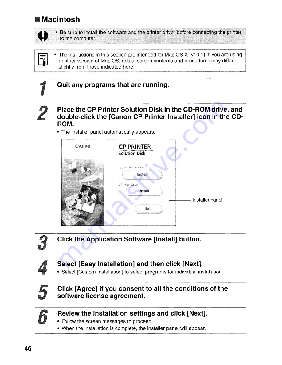 Canon SELPHY CP400 User Manual Download Page 47