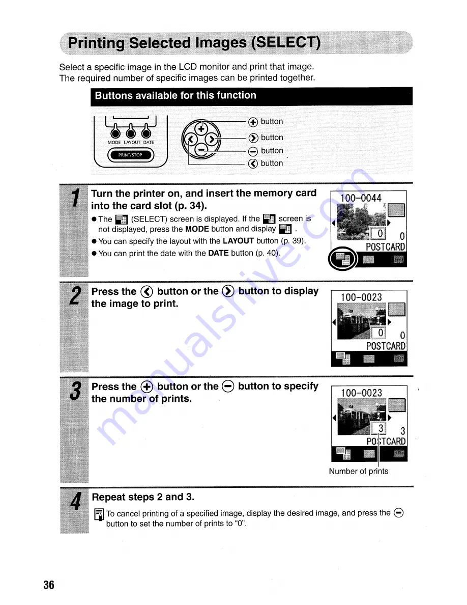 Canon Selphy CP510 User Manual Download Page 38