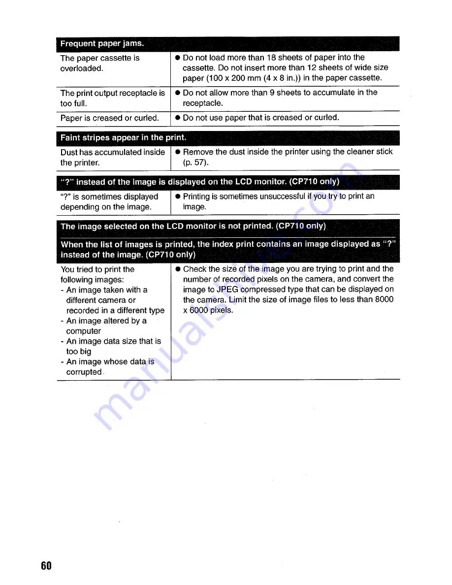 Canon Selphy CP510 User Manual Download Page 62