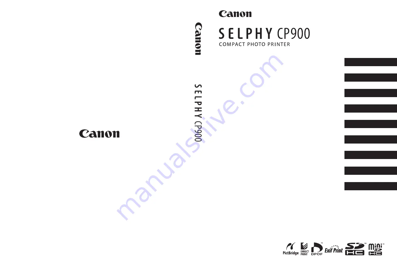 Canon SELPHY CP900 Скачать руководство пользователя страница 1