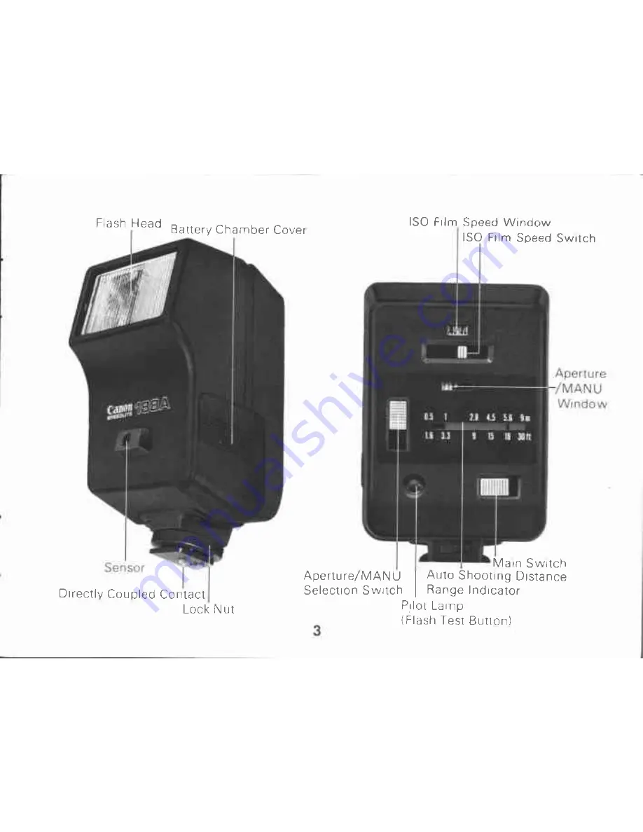 Canon Speedlite 188A Instructions Manual Download Page 3