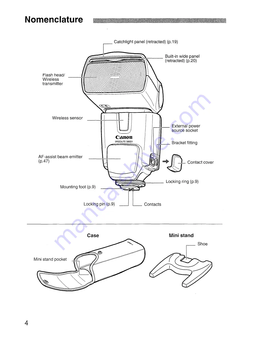 Canon Speedlite 58OEX Instruction Manual Download Page 4