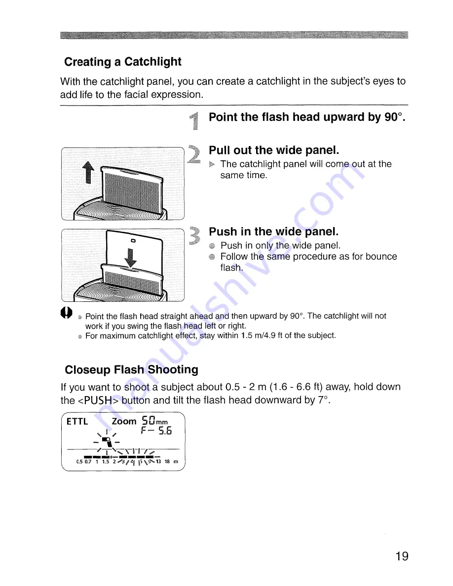 Canon Speedlite 58OEX Instruction Manual Download Page 19