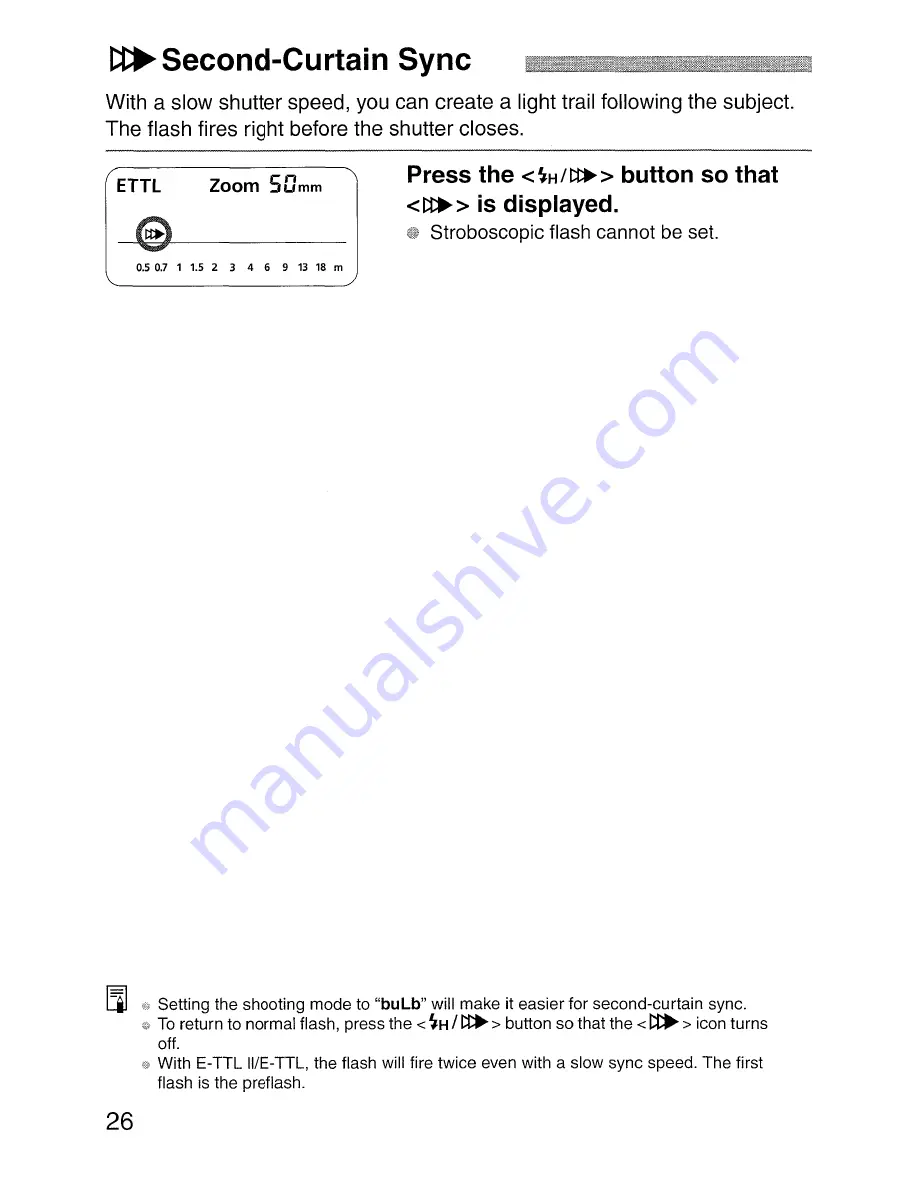 Canon Speedlite 58OEX Instruction Manual Download Page 26