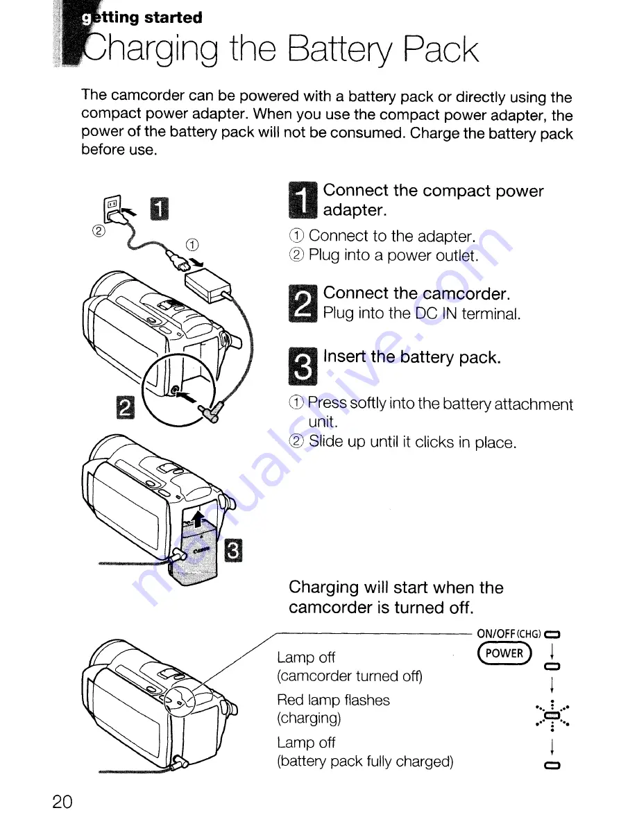 Canon VIXIA HF M30 Quick Manual Download Page 20