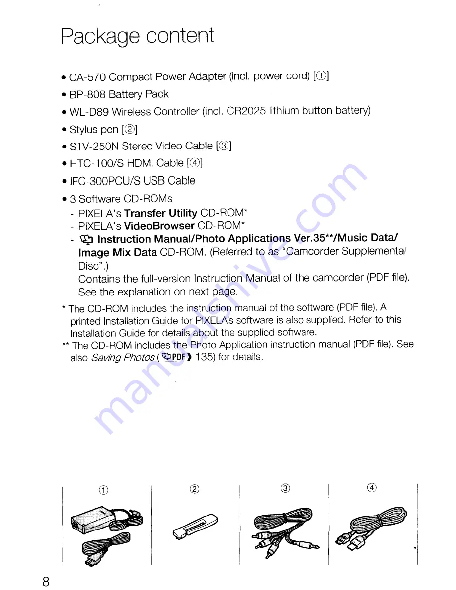 Canon VIXIA HF M40 Скачать руководство пользователя страница 8