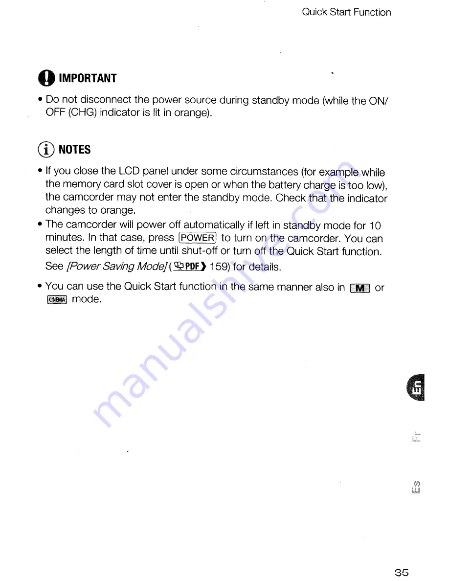 Canon VIXIA HF M40 Quick Manual Download Page 35