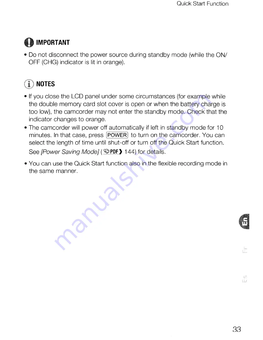 Canon Vixia HF R20 Quick Manual Download Page 33