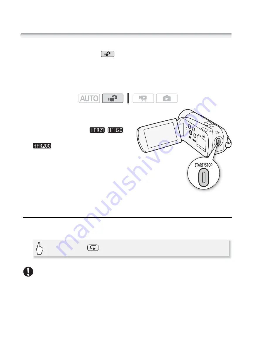 Canon Vixia HF R20 Quick Manual Download Page 106